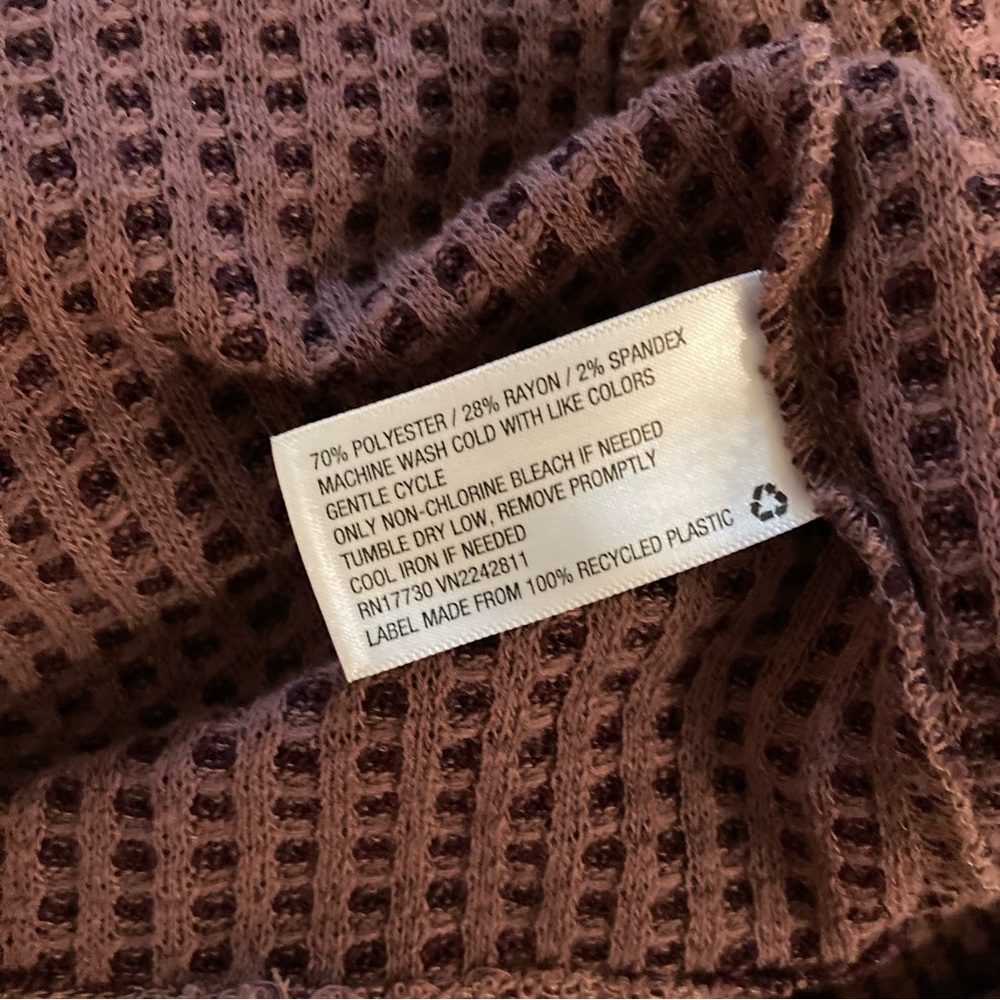 Knox Rose Mauve Waffle Weave Longline Cardigan Size XS - Picture 8 of 8